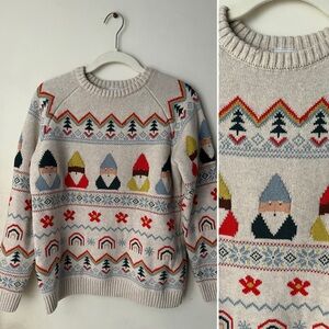 Adorable Hanna Anderson Winter Gnome Sweater Kids 12 or Women’s XS